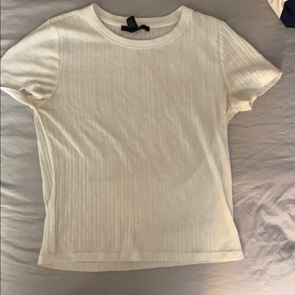 White crop top